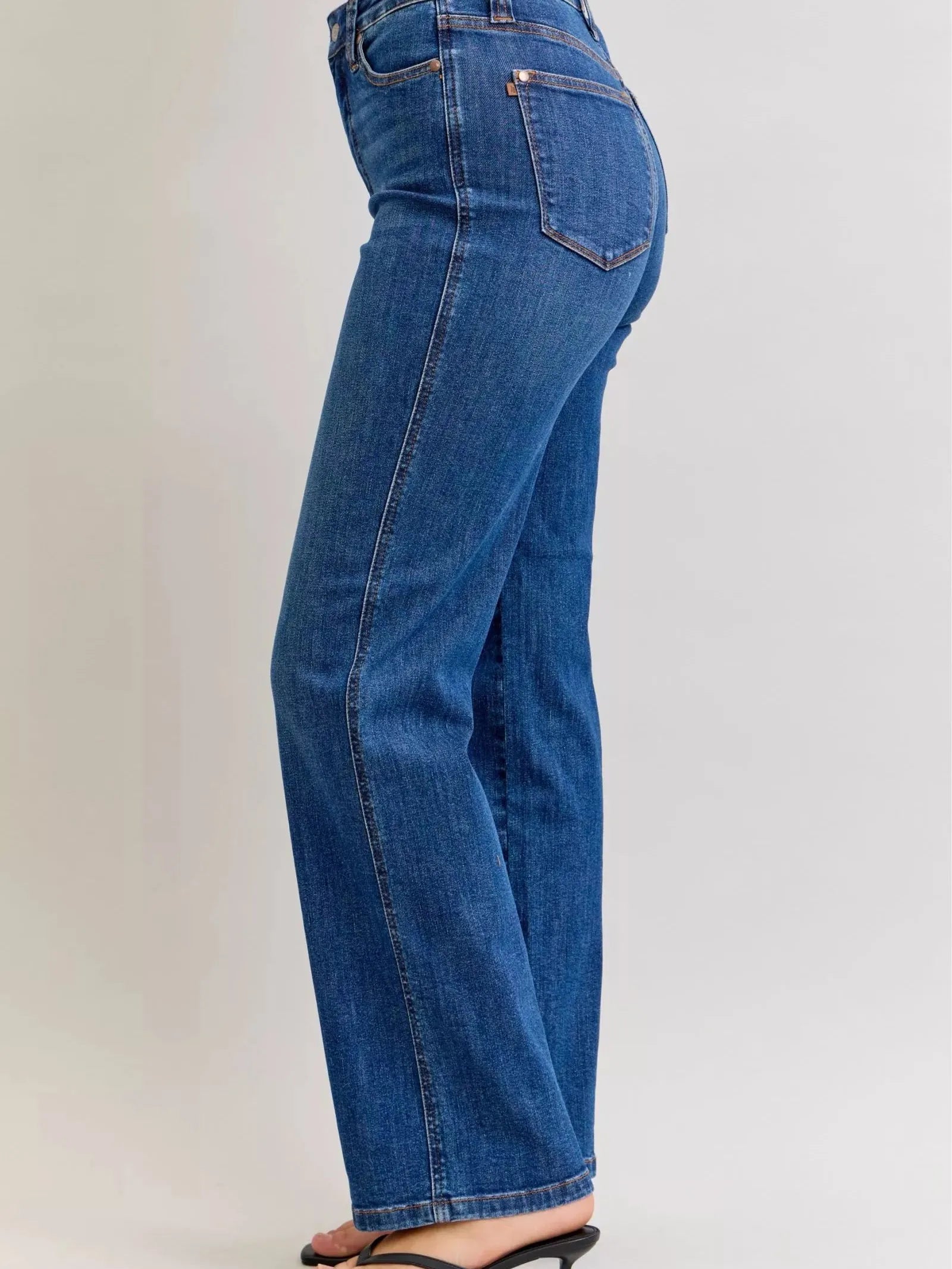 Judy Blue Classic Confidence Highrise Tummy Control Straight Jeans-Women's Jeans-Shop Z & Joxa