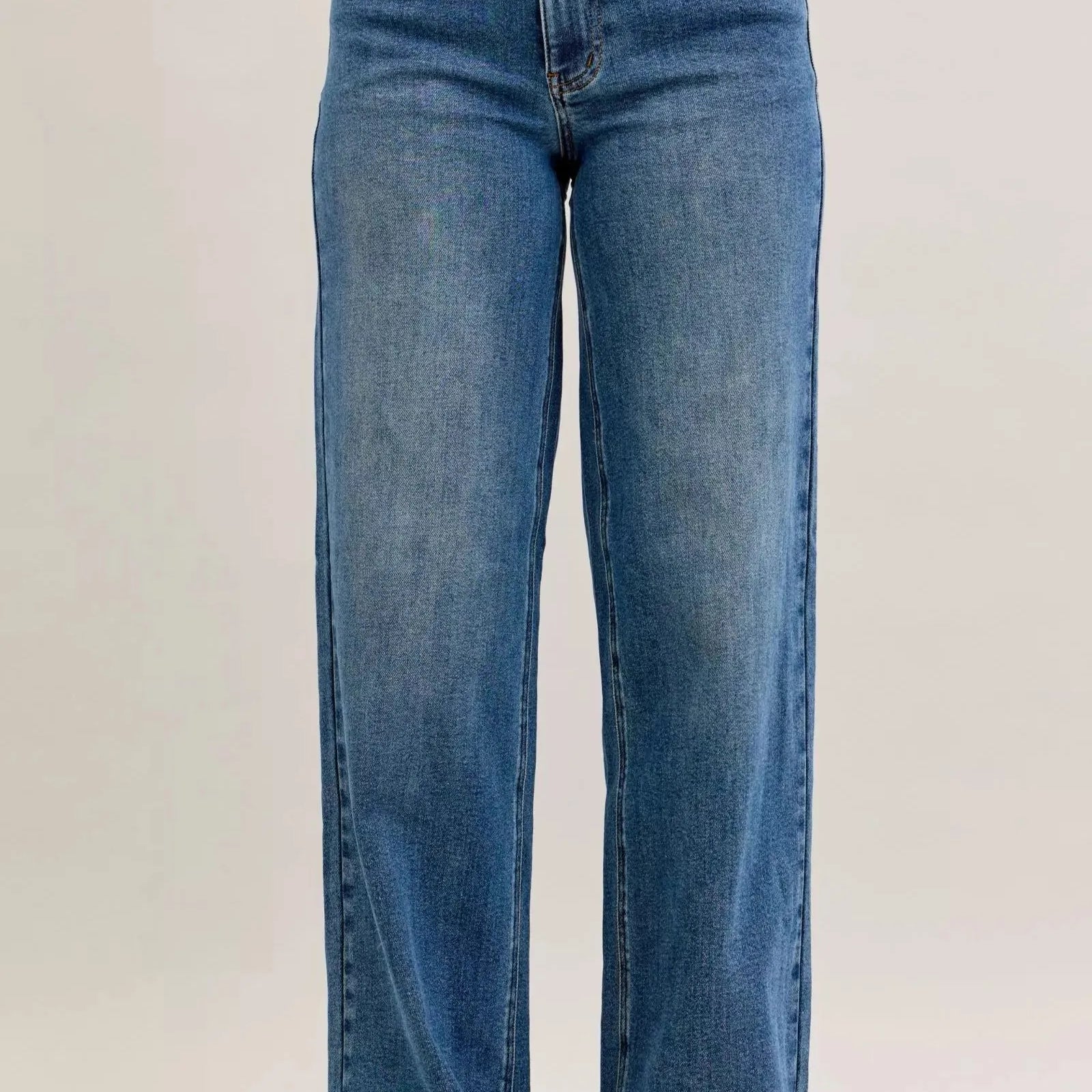 Judy Blue Column & Cord Midrise Straight Jeans with Corduroy-Women's Jeans-Shop Z & Joxa