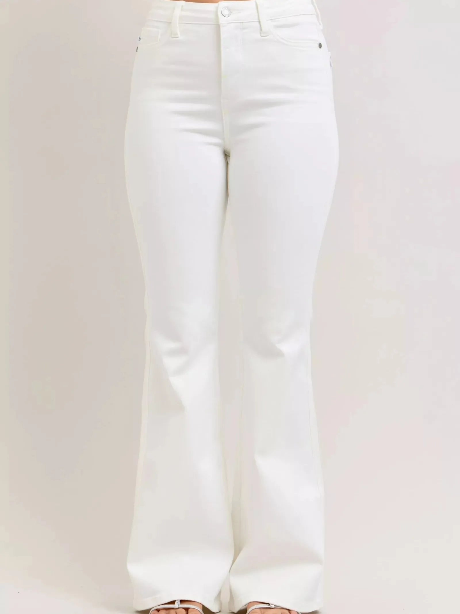 Judy Blue Flare & Flair High-Rise Tummy Control Flare Jeans-Women's Jeans-Shop Z & Joxa