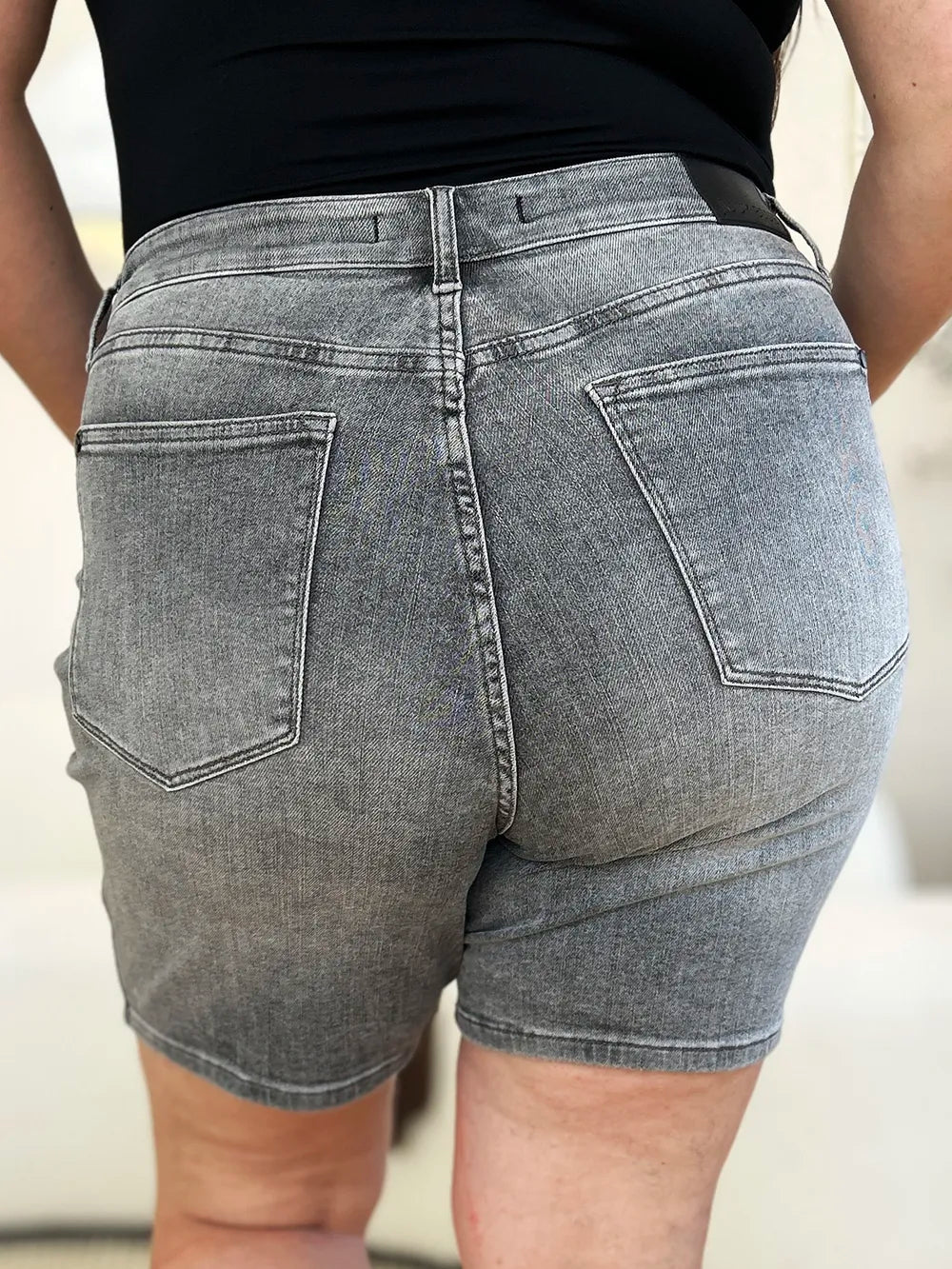 Judy Blue High Tide High Waist Washed Denim Shorts-Women's Jeans-Shop Z & Joxa