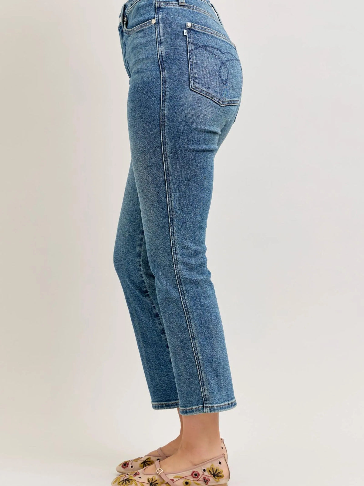 Judy Blue Kickin' It Highrise Vintage Kick Flare Jeans-Women's Jeans-Shop Z & Joxa