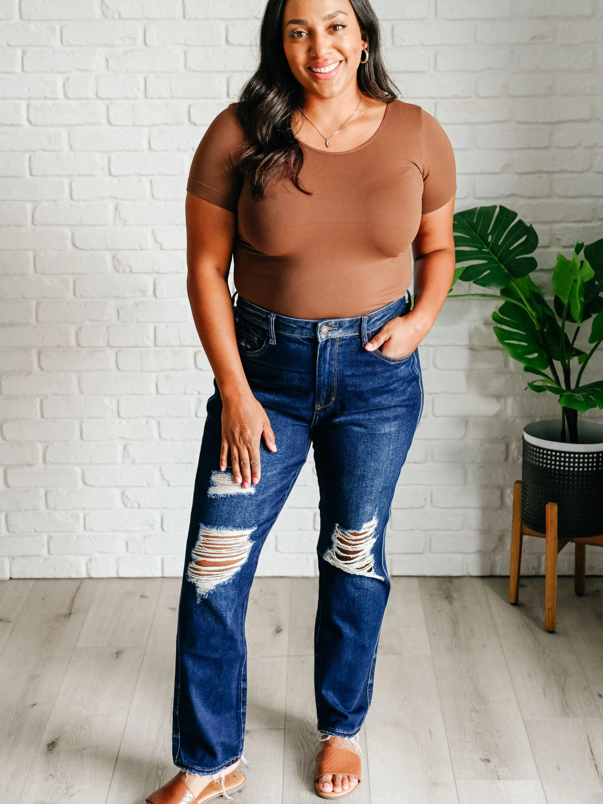 Judy Blue Magic in the Making Rigid Magic Distressed Jeans-Women's Jeans-Shop Z & Joxa