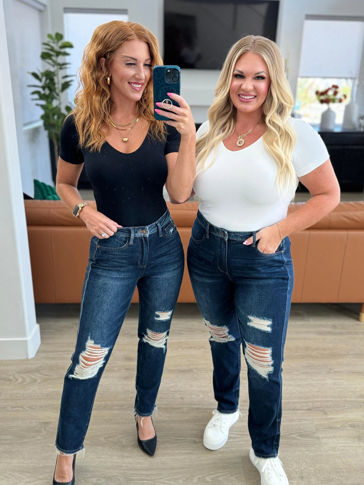 Judy Blue Magic in the Making Rigid Magic Distressed Jeans-Women's Jeans-Shop Z & Joxa