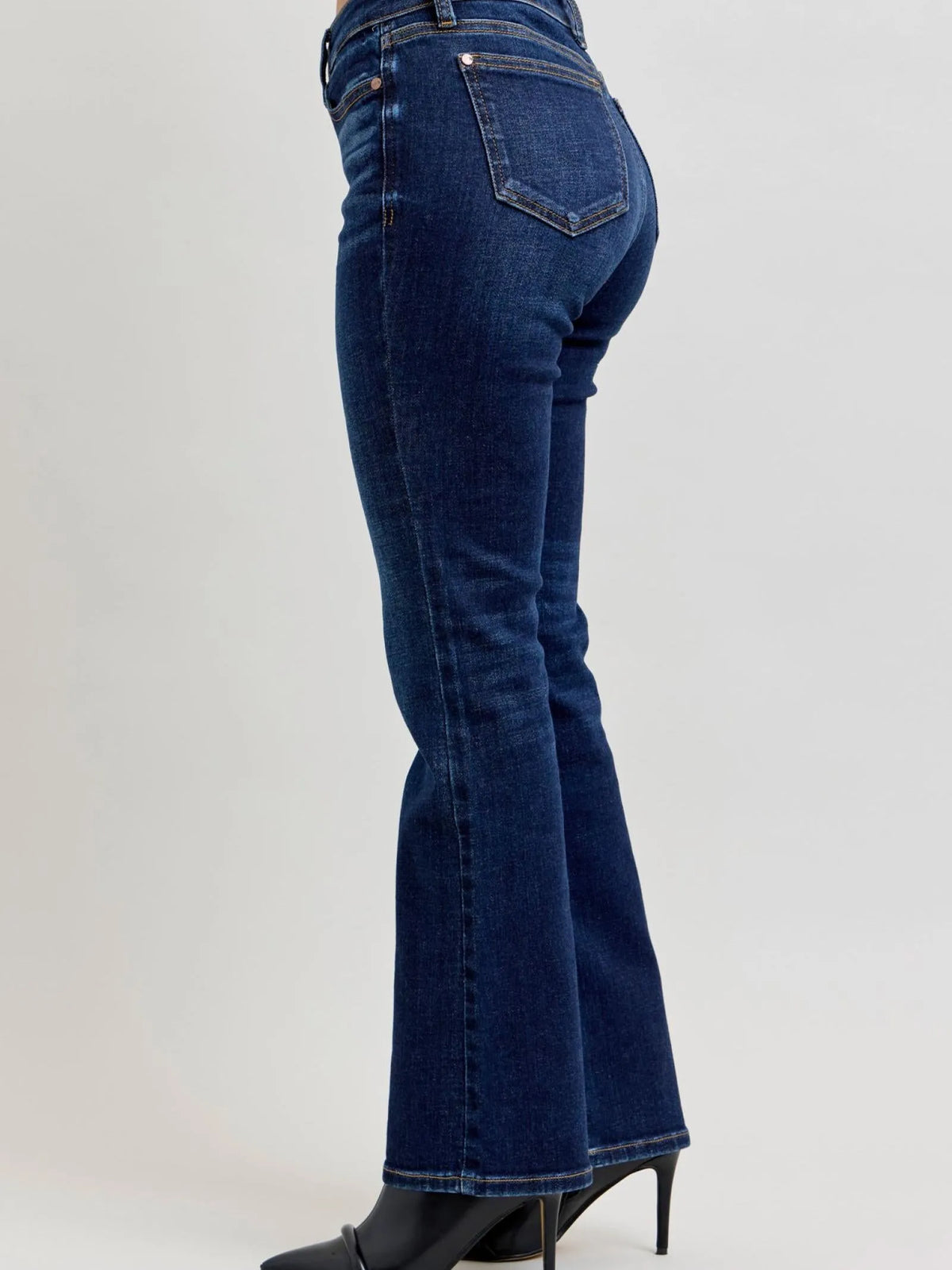 Judy Blue Petite & Powerful Mid Rise Dark Wash Classic Bootcut Jeans-Women's Jeans-Shop Z & Joxa