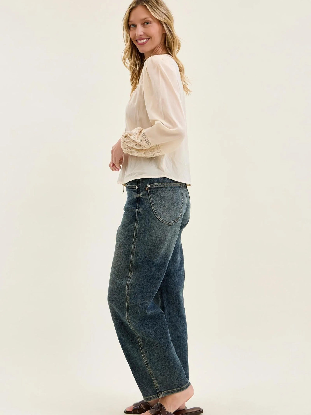 Judy Blue Straight To It Highrise Marlow Hollywood Waistband Jeans-Women's Jeans-Shop Z & Joxa