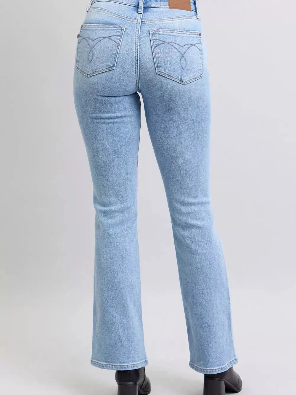 Judy Blue ThermaStone Mid Rise Bootcut Thermal Jeans-Women's Jeans-Shop Z & Joxa