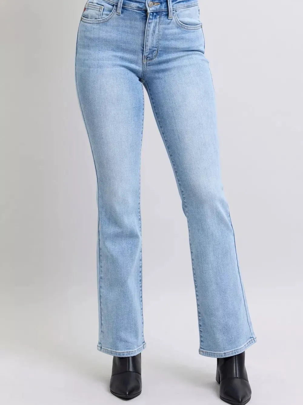 Judy Blue ThermaStone Mid Rise Bootcut Thermal Jeans-Women's Jeans-Shop Z & Joxa