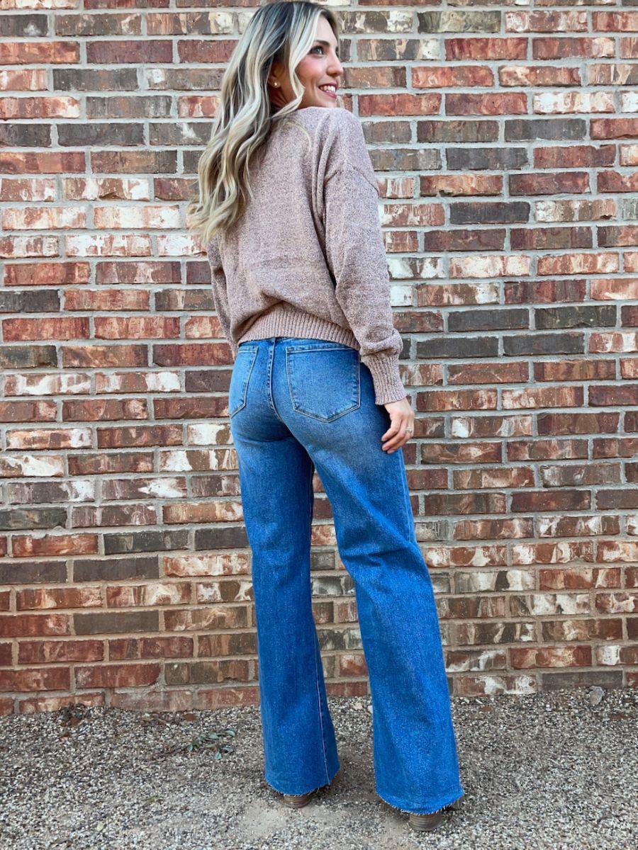 Just Add Shimmer Metallic Mauve Knit Sweater-Women's Shirts & Tops-Shop Z & Joxa