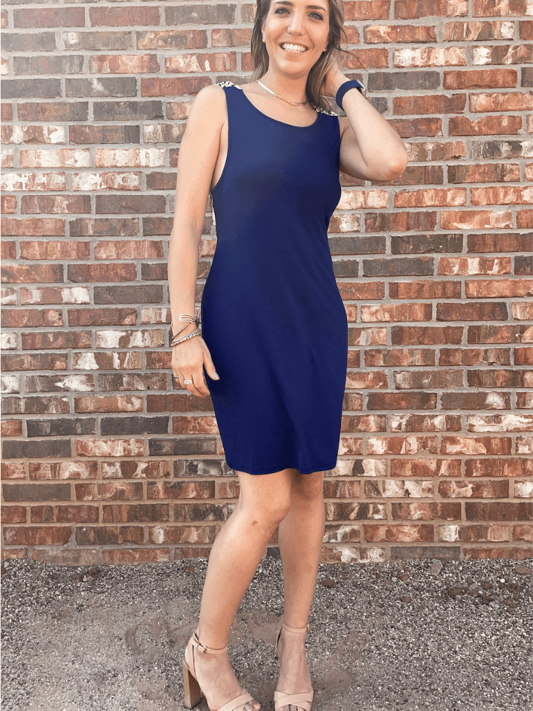 Just a Little Extra Backless Mini Dress-Women's Dresses-Shop Z & Joxa