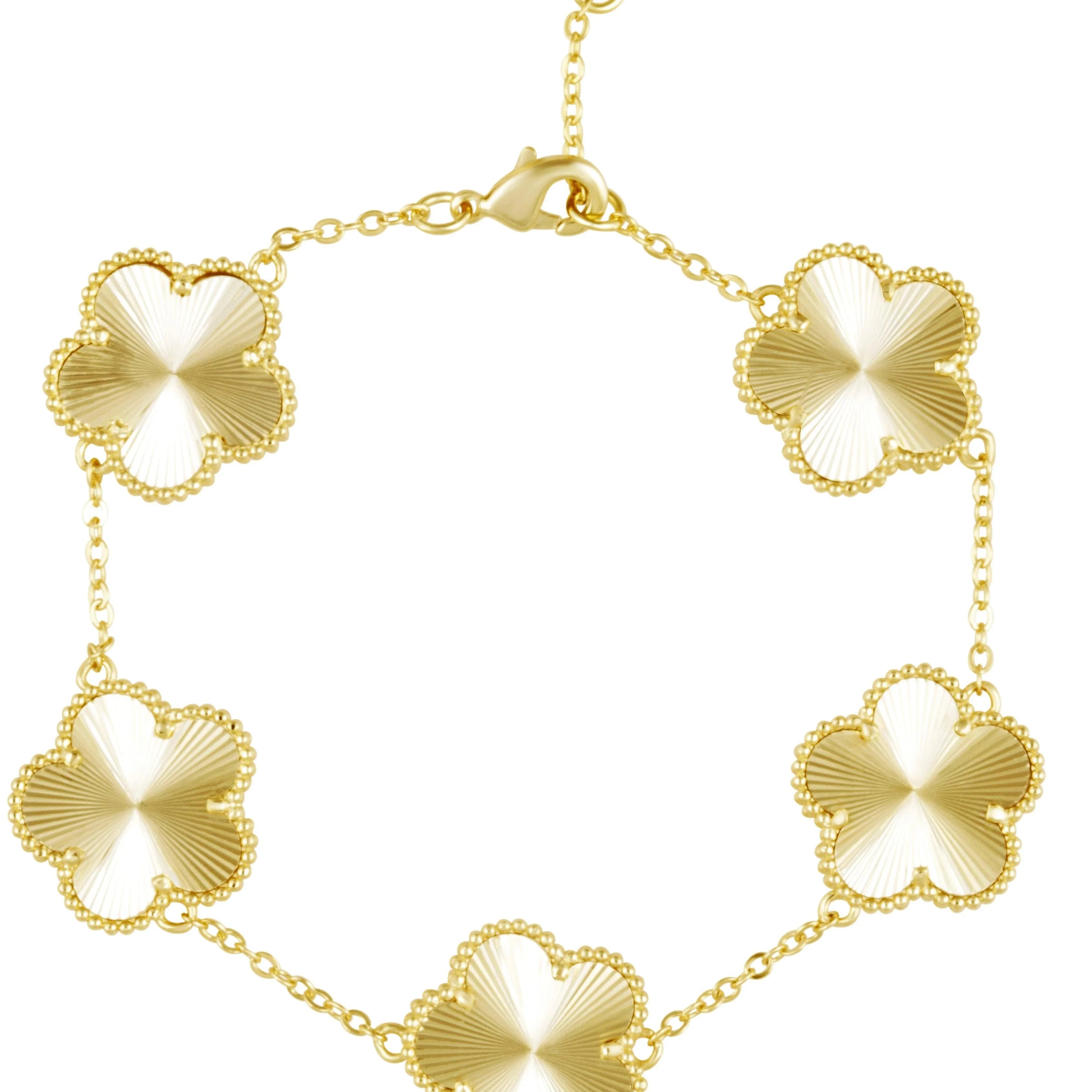 Lucky in Love Clover Inspired Bracelet-Bracelet-Shop Z & Joxa