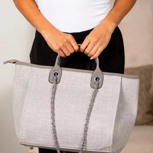 Metro Tweed Large Tote Bag-Women's Accessories-Shop Z & Joxa