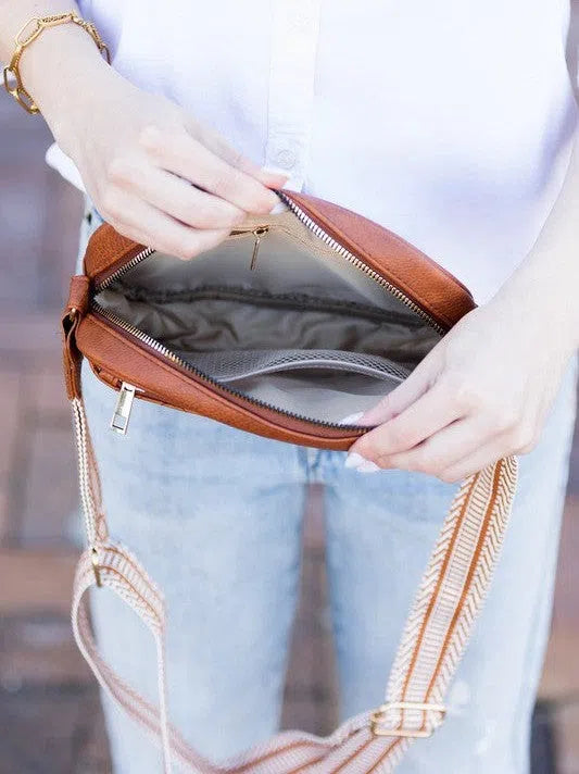 On the Go Fashion Vegan Leather Crossbody Bag-Women's Accessories-Shop Z & Joxa