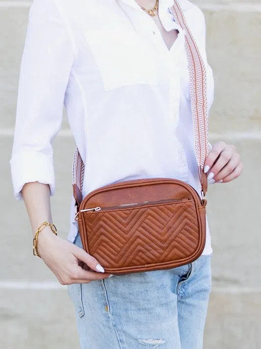 On the Go Fashion Vegan Leather Crossbody Bag-Women's Accessories-Shop Z & Joxa