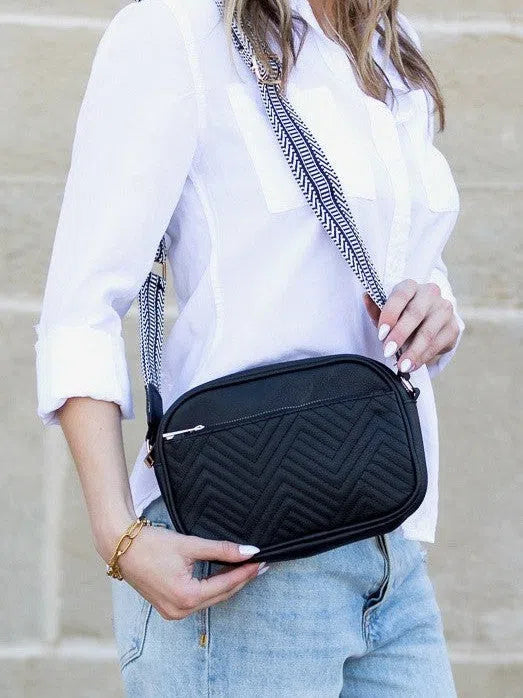 On the Go Fashion Vegan Leather Crossbody Bag-Women's Accessories-Shop Z & Joxa