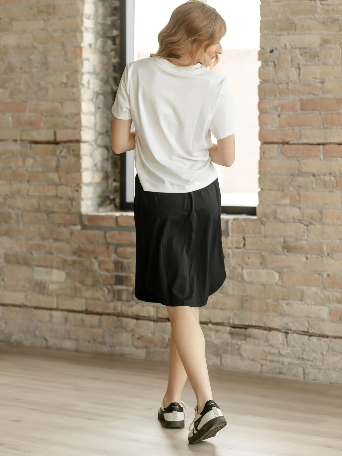 On the Move Kenedi Black Athletic Sport Skirt with Built in Shorts-Women's Skirts & Skorts-Shop Z & Joxa