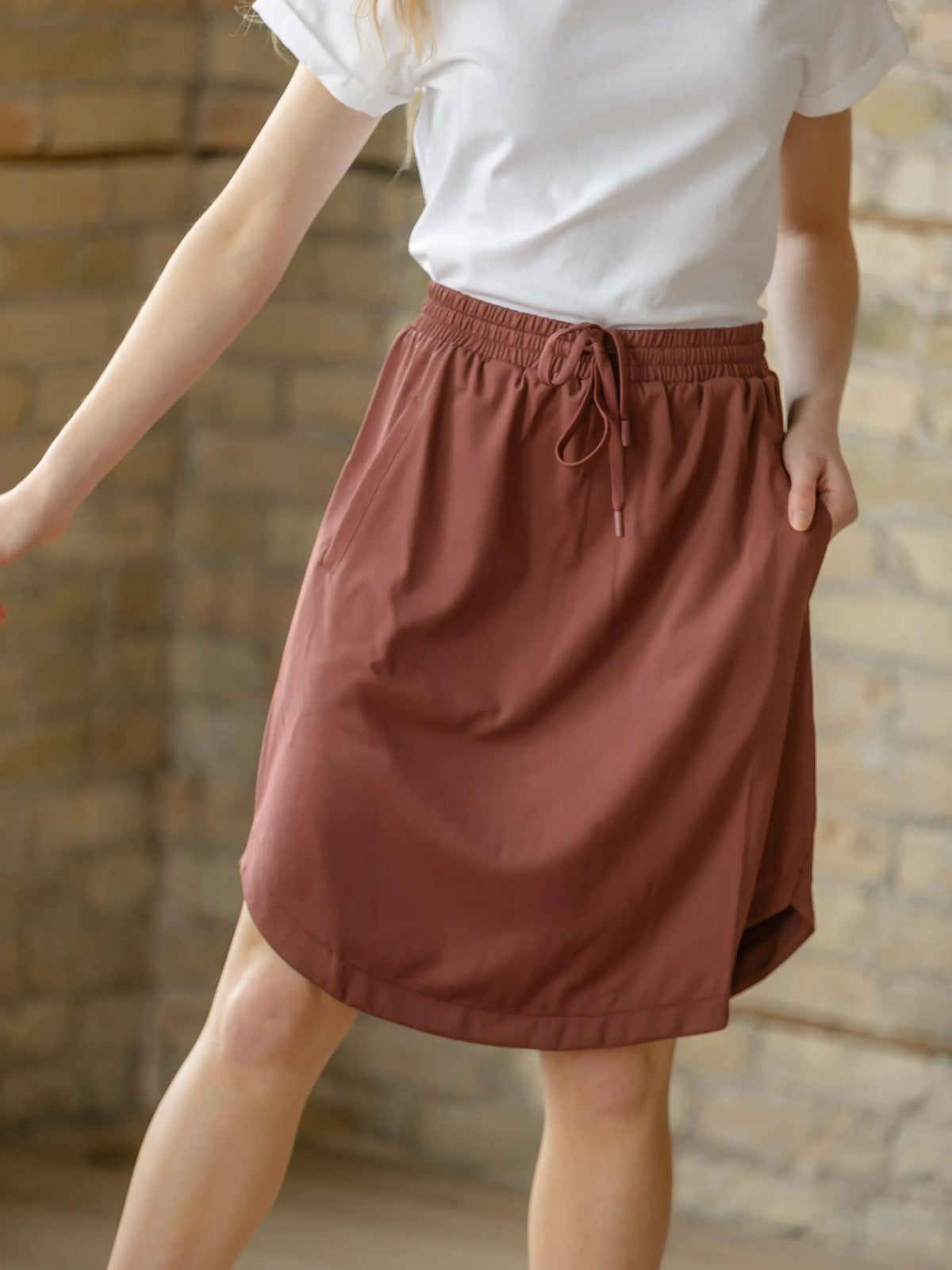 On the Move Kenedi Mulberry Athletic Sport Skirt with Built in Shorts-Women's Skirts & Skorts-Shop Z & Joxa