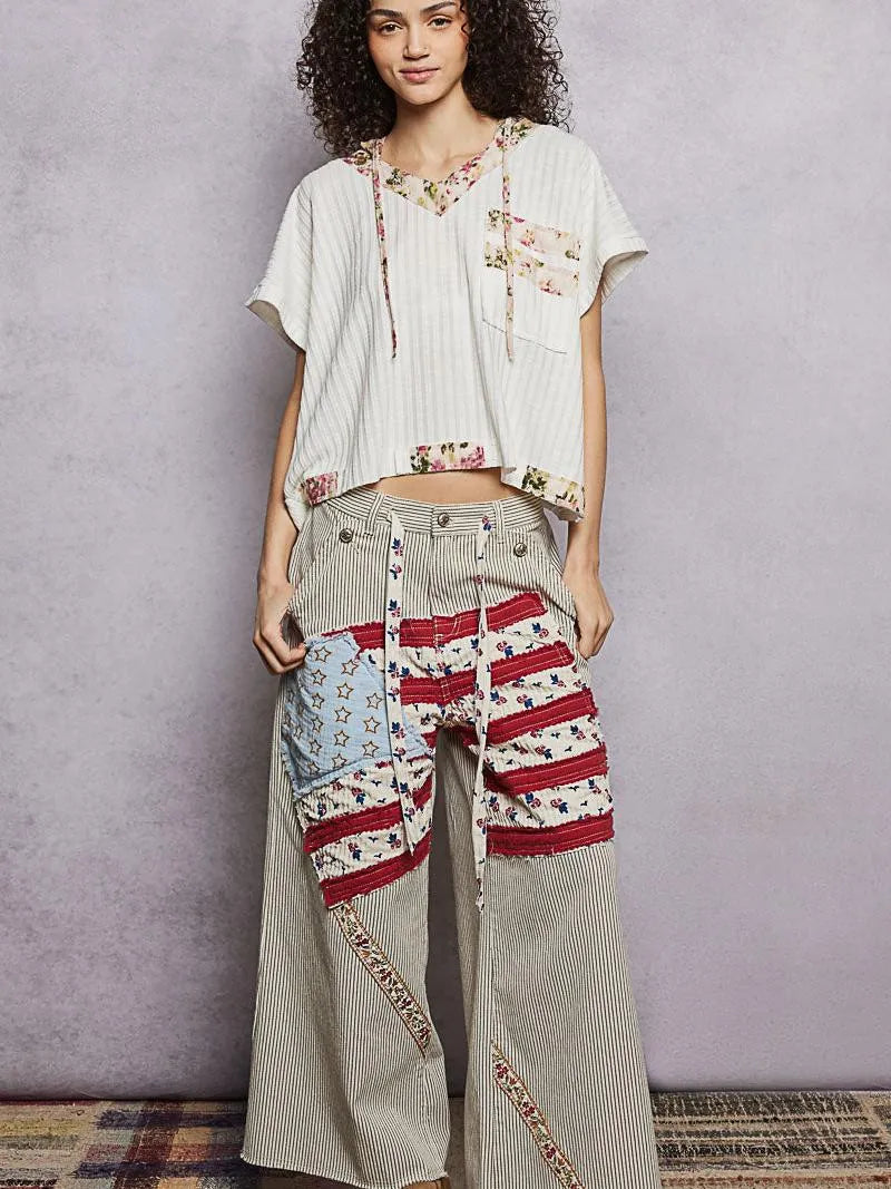 POL Summer Sonata Short Sleeve Hooded Top with Open Back-Women's Shirts & Tops-Shop Z & Joxa