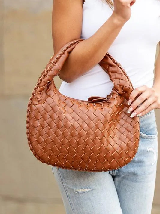 Paige the Day Butter Soft Woven Handbag-Women's Accessories-Shop Z & Joxa