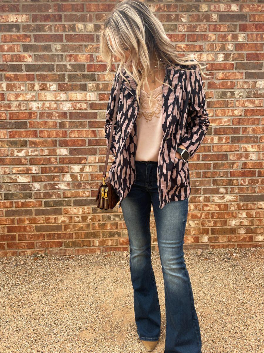 Paint Me A Fashionista Corduroy Blazer-Women's Shirts & Tops-Shop Z & Joxa