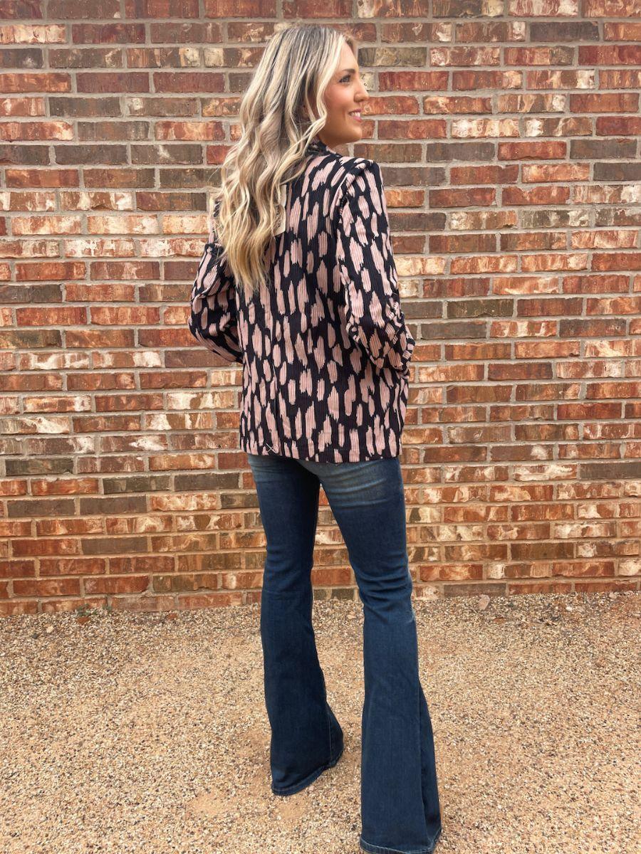 Paint Me A Fashionista Corduroy Blazer-Women's Shirts & Tops-Shop Z & Joxa