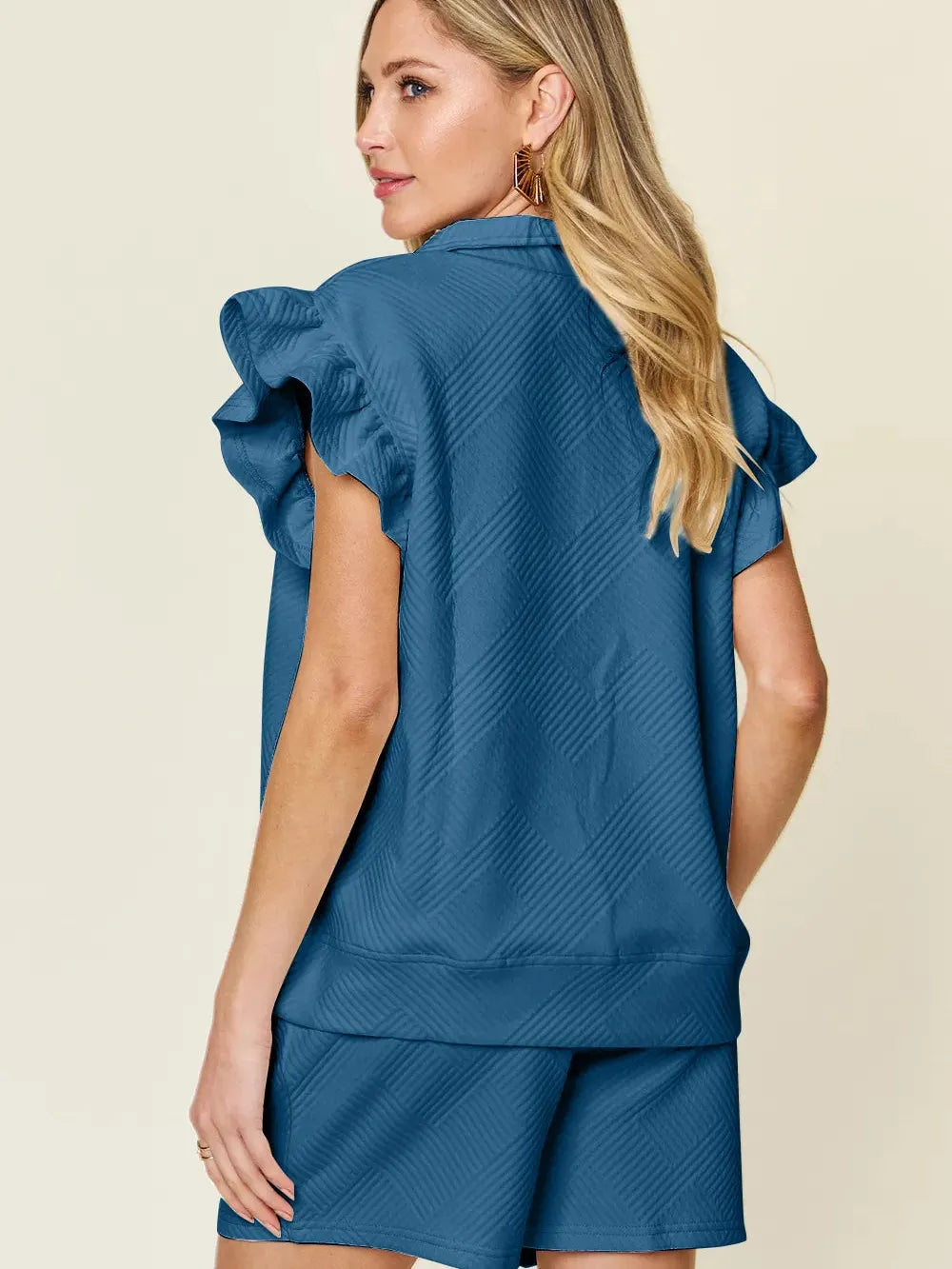 Polished Twist Textured Lounge Set by Double Take-Women's Sets-Shop Z & Joxa