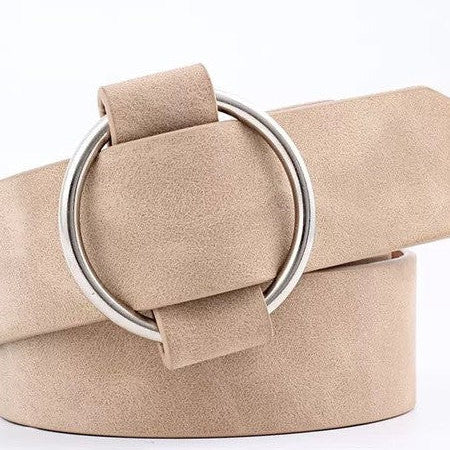 Put a Belt on It Vegan Leather Belt with O Ring Buckle-Women's Accessories-Shop Z & Joxa