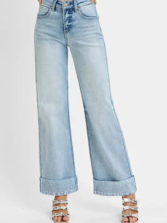 Risen CurveCuff Tummy Control High Rise Ankle Jeans in Light Stone-Women's Jeans-Shop Z & Joxa