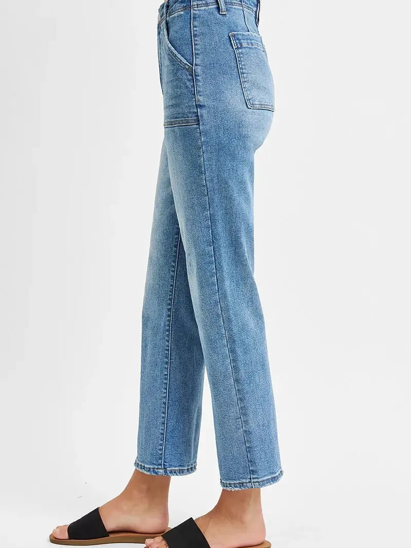 Risen Love Spell High Rise Bootcut Cropped Jeans-Women's Jeans-Shop Z & Joxa