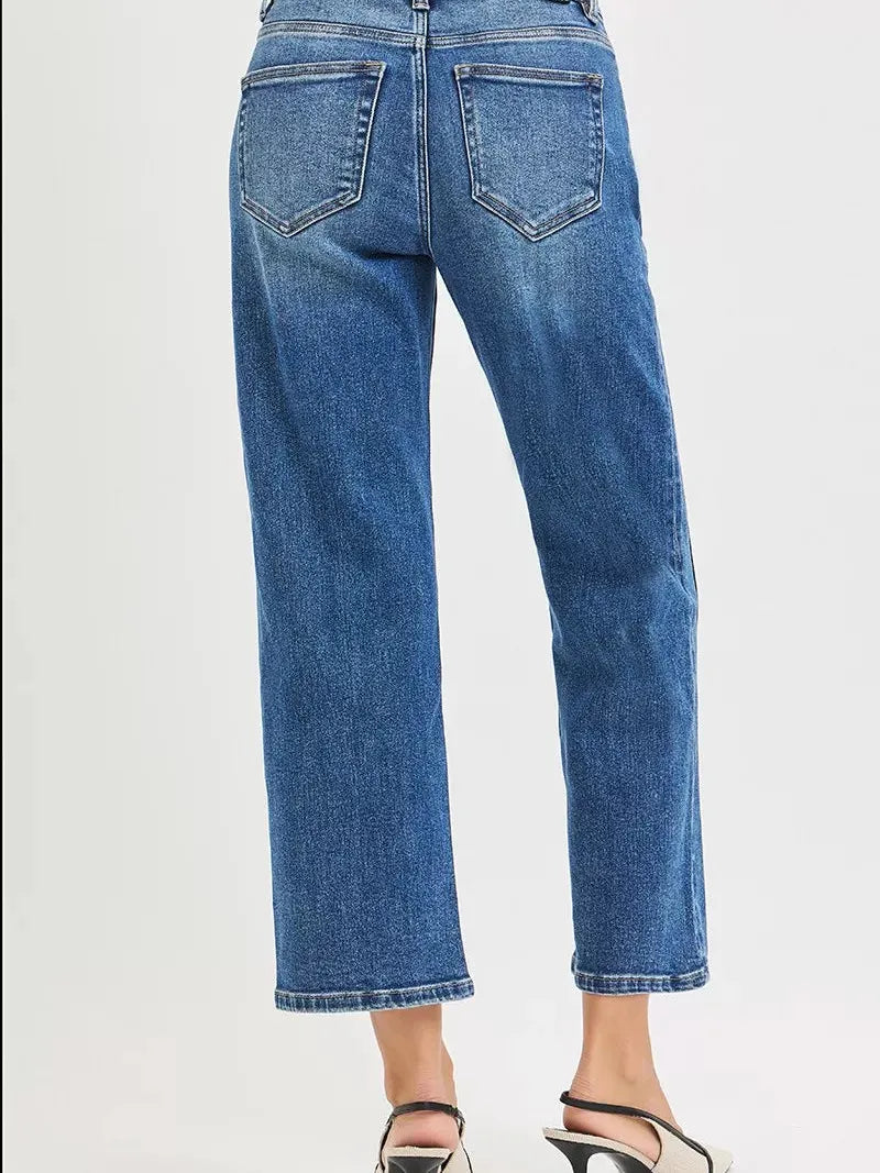 Risen Seam Revival High Rise Seam Detail Cropped Jeans-Women's Jeans-Shop Z & Joxa