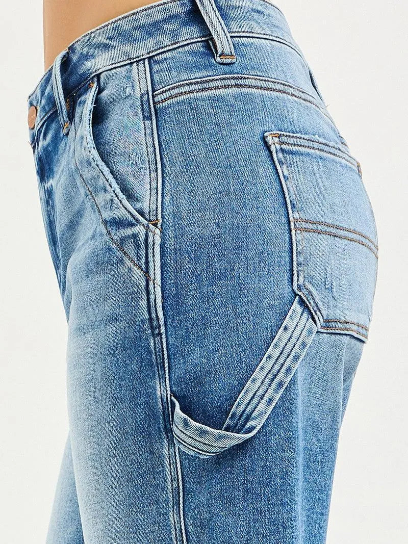 Risen Side Tab Chic High Rise Bermuda Shorts With Side Tab-Women's Shorts-Shop Z & Joxa