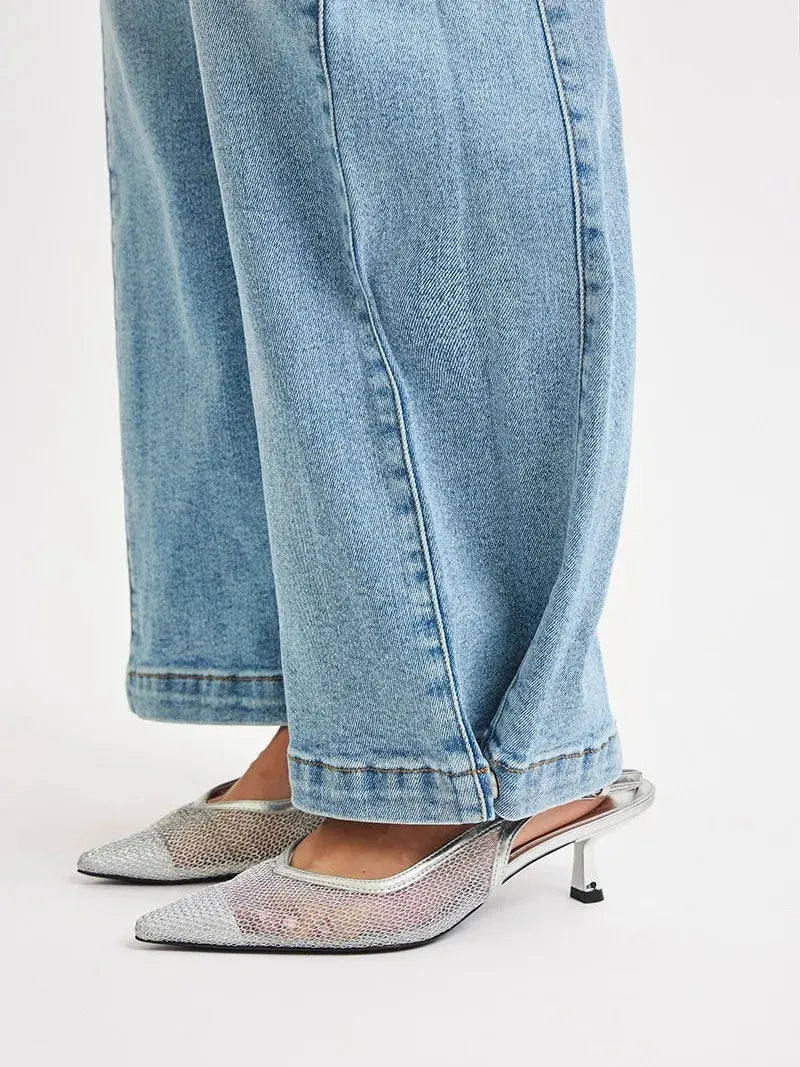 Risen SnapFlow Mid Rise Barrel Leg Jeans in Medium Stone-Women's Jeans-Shop Z & Joxa