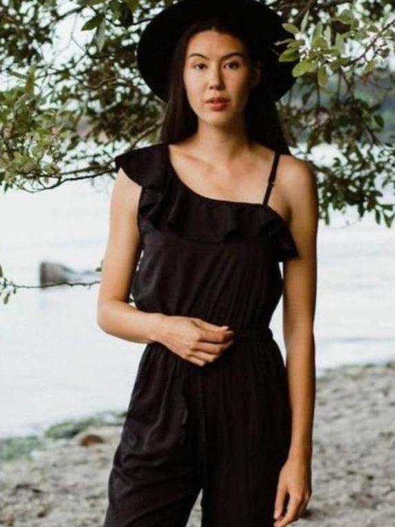 Ruffle Shoulder Black Jumpsuit | Ethical Fashion-Women's Clothing-Shop Z & Joxa