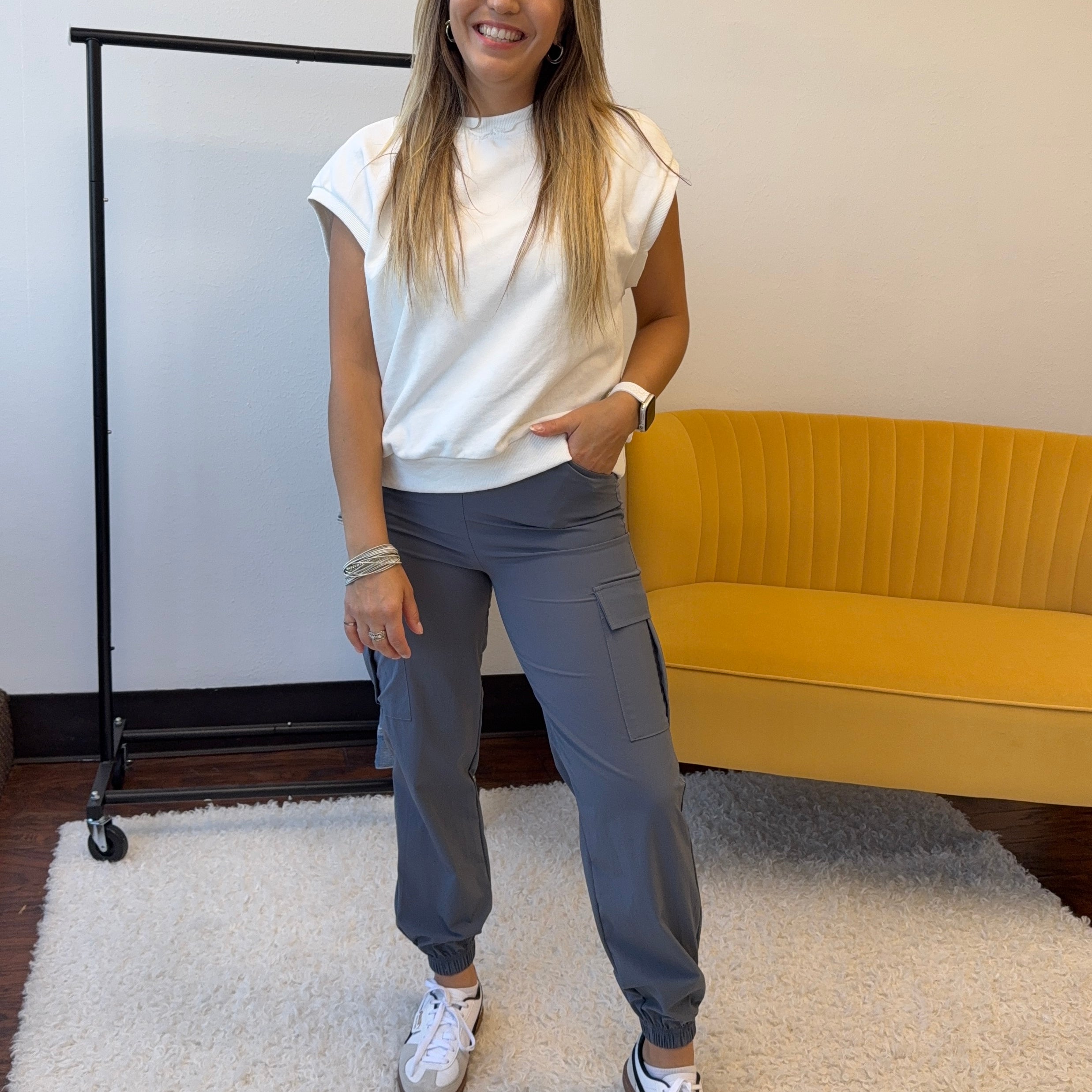 Say Yes to New Adventures Cargo Lightweight Joggers-Women's Clothing-Shop Z & Joxa