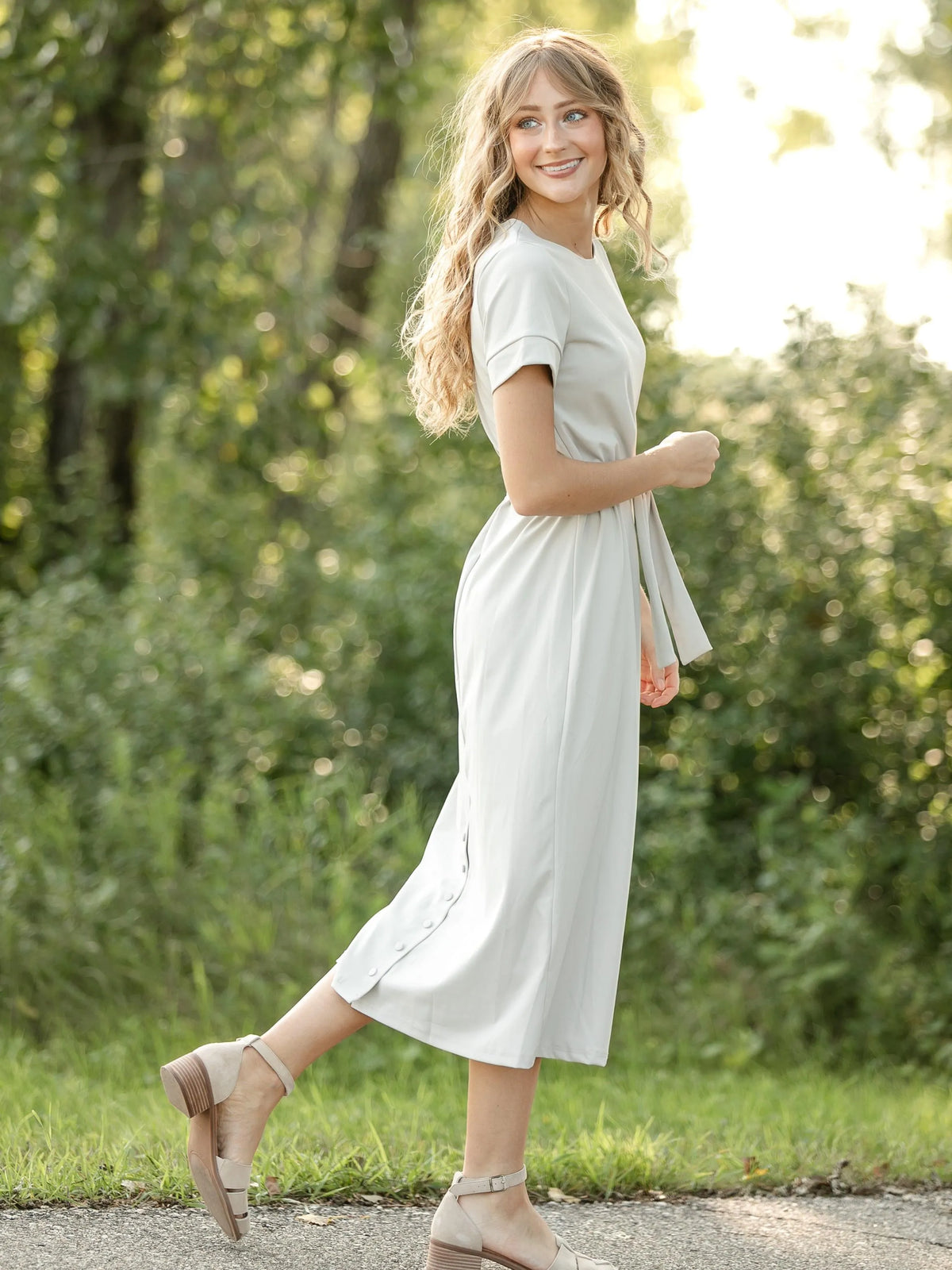 Simply Me Classic Midi Dress-Women's Dresses-Shop Z & Joxa