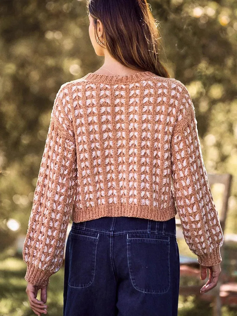 So Me Cozy Cascade Soft Chenille Yarn Button Up Sweater Cardigan-Women's Shirts & Tops-Shop Z & Joxa