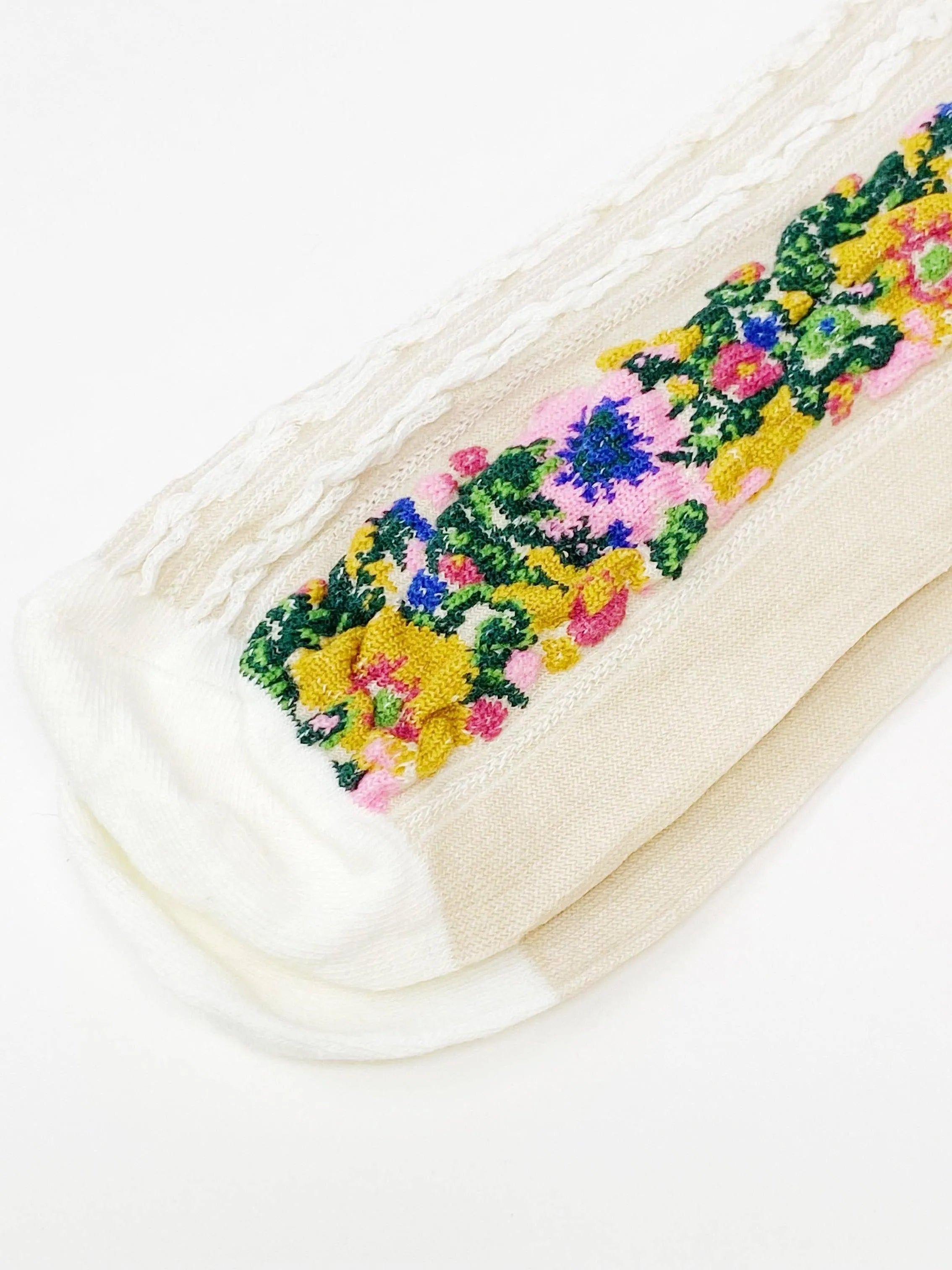 Sole Mates Only Luxe Knit Floral Fashion Socks-Women's Accessories-Shop Z & Joxa