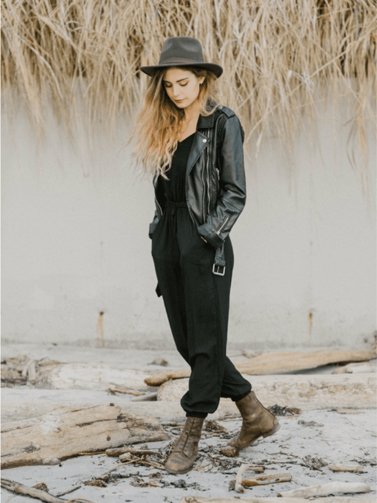 Solid Black Tank Jumper | Ethical Fashion-Women's Jumpsuits-Shop Z & Joxa