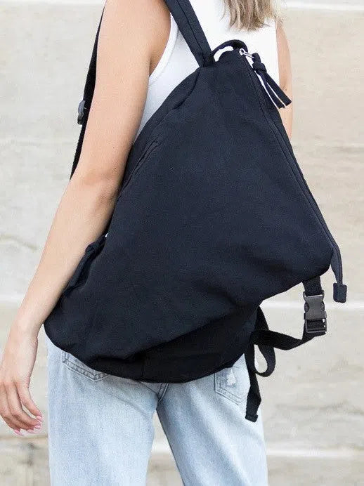 Staying Cool in a Busy World Asymmetric Canvas Backpack-Women's Accessories-Shop Z & Joxa