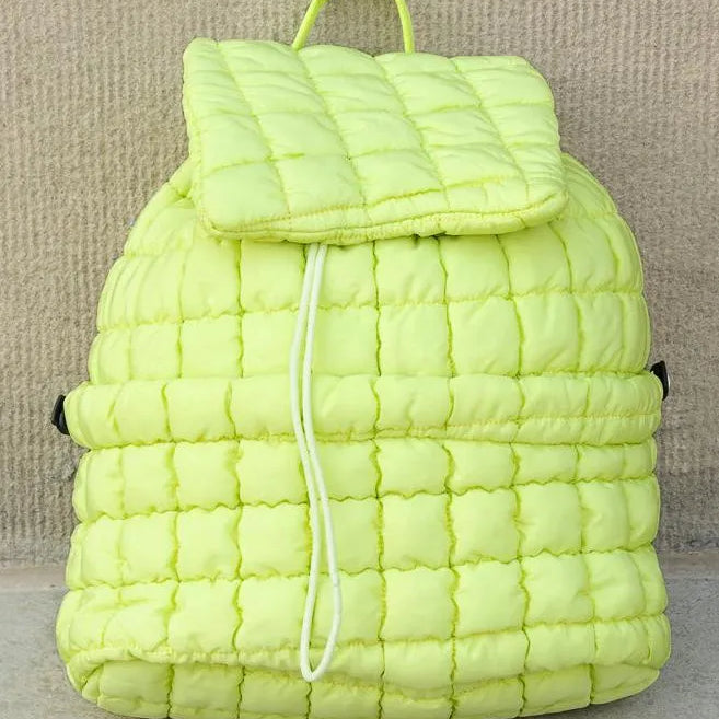 Stevie On the Go – Aili’s Corner Quilted Puffer Backpack-Backpack-Shop Z & Joxa