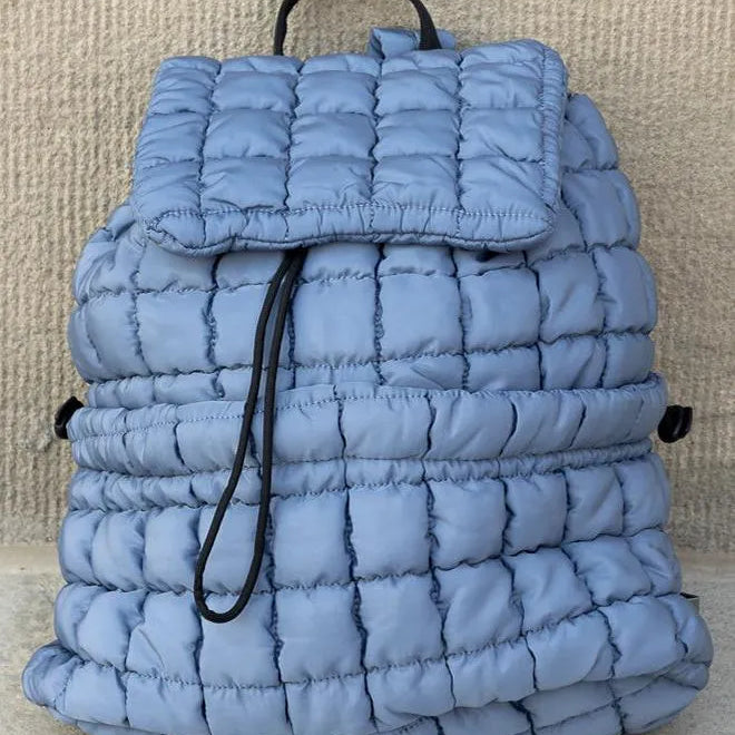 Stevie On the Go – Aili’s Corner Quilted Puffer Backpack-Backpack-Shop Z & Joxa