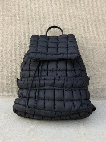 Stevie On the Go – Aili’s Corner Quilted Puffer Backpack-Women's Accessories-Shop Z & Joxa