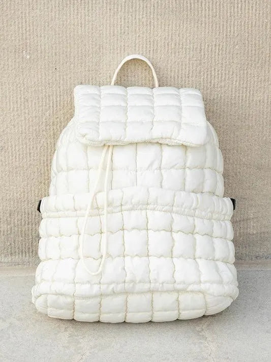 Stevie On the Go – Aili’s Corner Quilted Puffer Backpack-Women's Accessories-Shop Z & Joxa