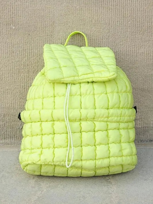 Stevie On the Go – Aili’s Corner Quilted Puffer Backpack-Women's Accessories-Shop Z & Joxa