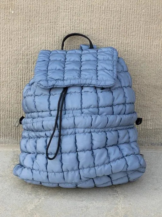 Stevie On the Go – Aili’s Corner Quilted Puffer Backpack-Women's Accessories-Shop Z & Joxa