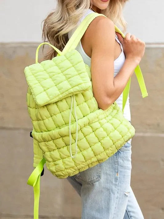 Stevie On the Go – Aili’s Corner Quilted Puffer Backpack-Women's Accessories-Shop Z & Joxa