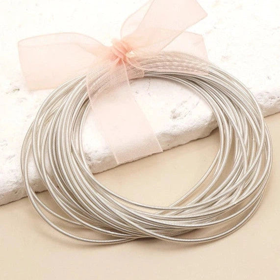 Stretchy Guitar String Bracelet Set-Women's Accessories-Shop Z & Joxa