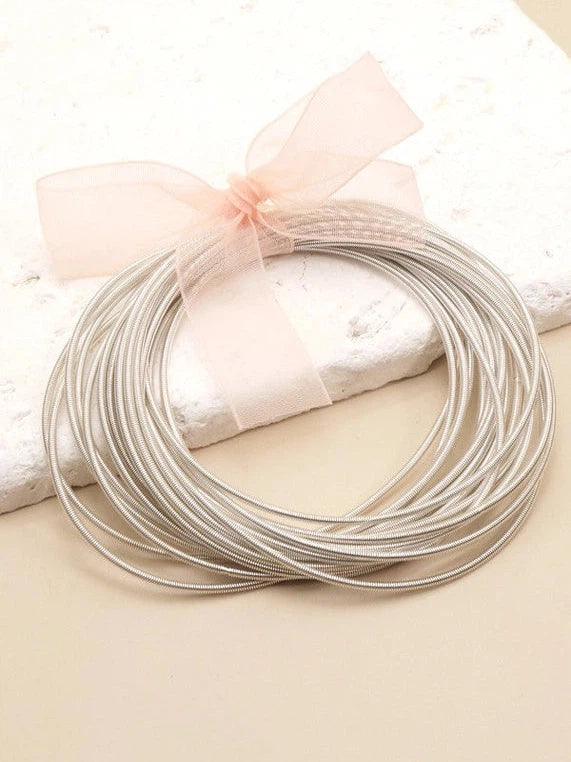 Stretchy Guitar String Bracelet Set-Women's Accessories-Shop Z & Joxa