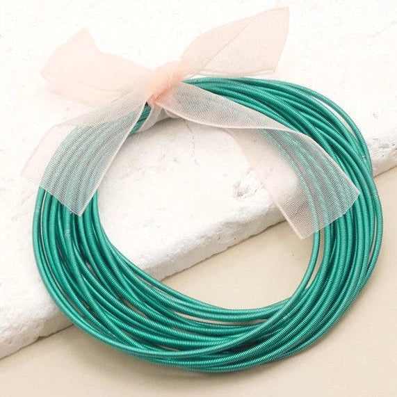 Stretchy Guitar String Bracelet Set-Women's Accessories-Shop Z & Joxa