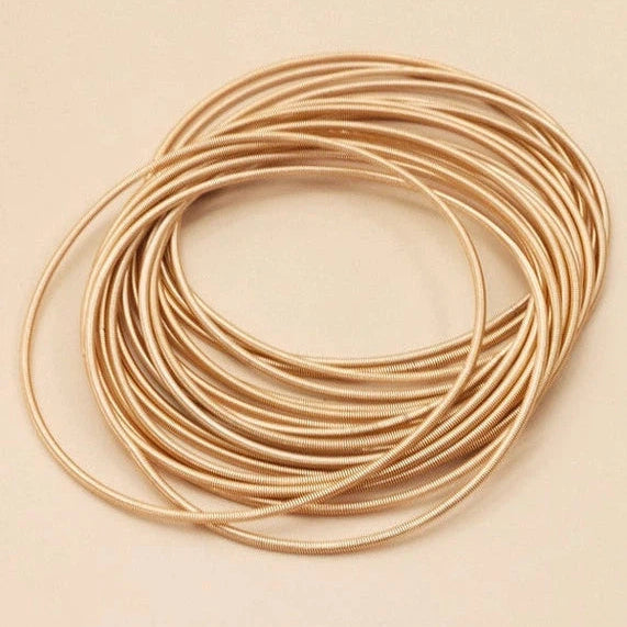 Stretchy Guitar String Bracelet Set-Women's Accessories-Shop Z & Joxa