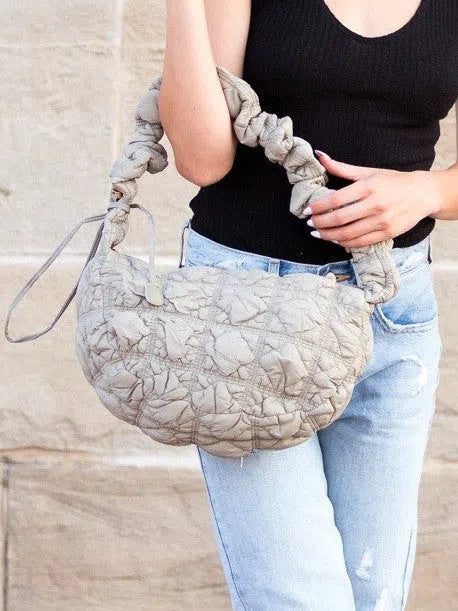 Style Girl Convertible Quilted Puffer Crossbody Bag-Women's Accessories-Shop Z & Joxa